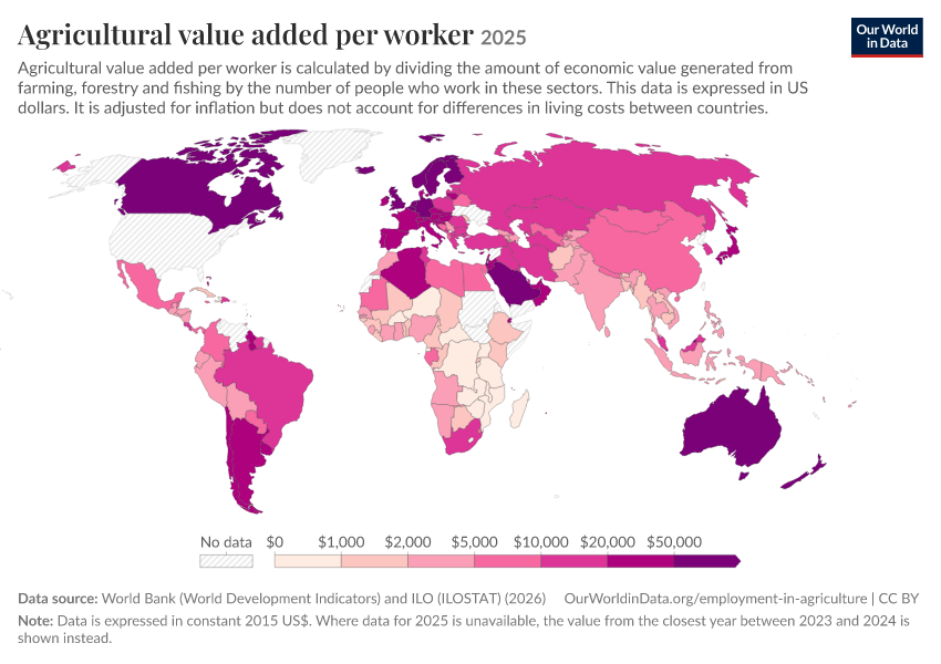 A thumbnail of the "Agricultural value added per worker" chart