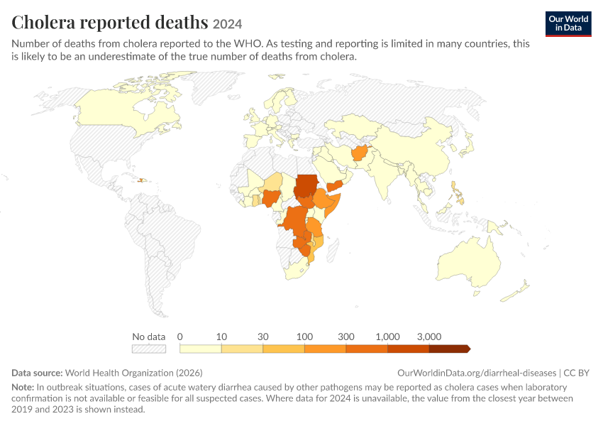 A thumbnail of the "Cholera reported deaths" chart