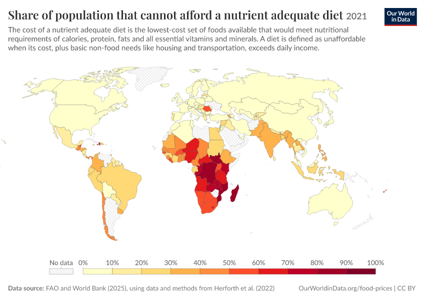 A thumbnail of the "Share of population that cannot afford a nutrient adequate diet" chart